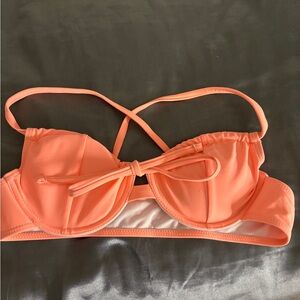 shein coral bathing suit top